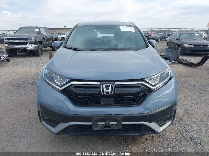 2022 Honda Cr-V 2Wd Ex-L VIN: 7FARW1H80NE022227 Lot: 39434223