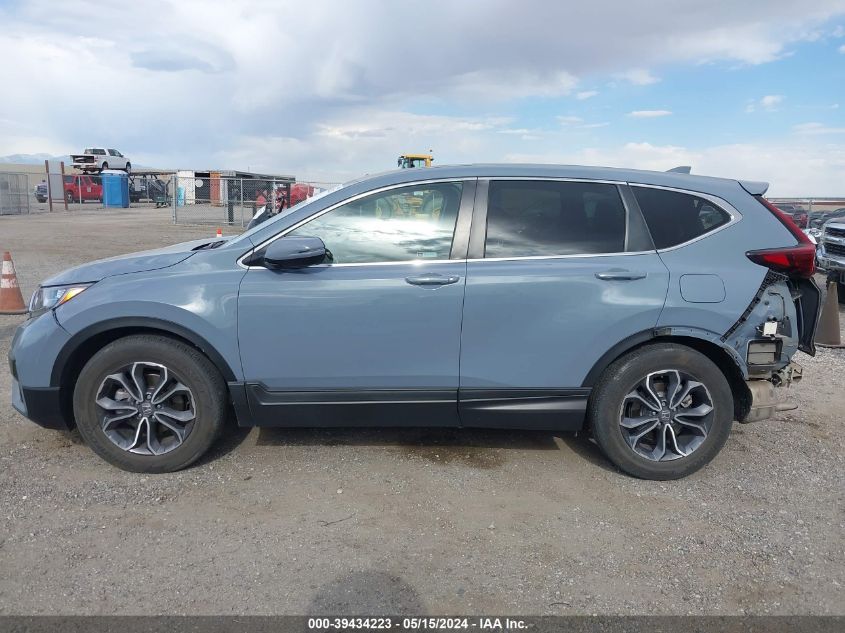 2022 Honda Cr-V 2Wd Ex-L VIN: 7FARW1H80NE022227 Lot: 39434223