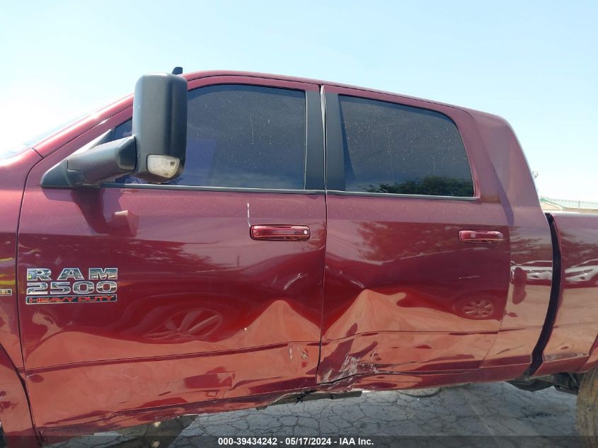 2018 Ram 2500 Laramie Mega Cab 4X4 6'4 Box VIN: 3C6UR5NL8JG117529 Lot: 39434242