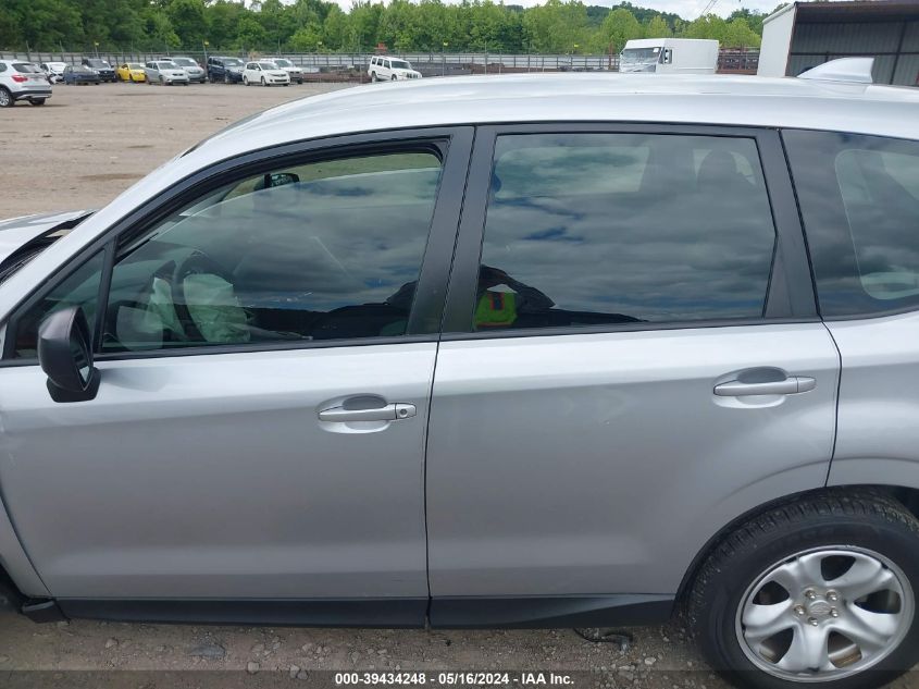 2018 Subaru Forester 2.5I VIN: JF2SJAAC4JH614249 Lot: 39434248