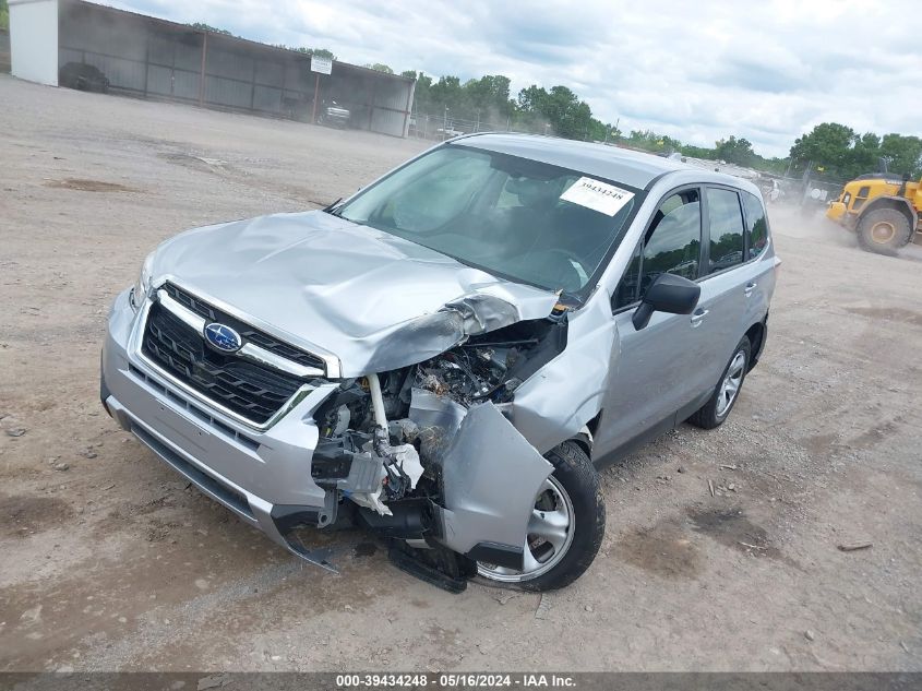 2018 Subaru Forester 2.5I VIN: JF2SJAAC4JH614249 Lot: 39434248