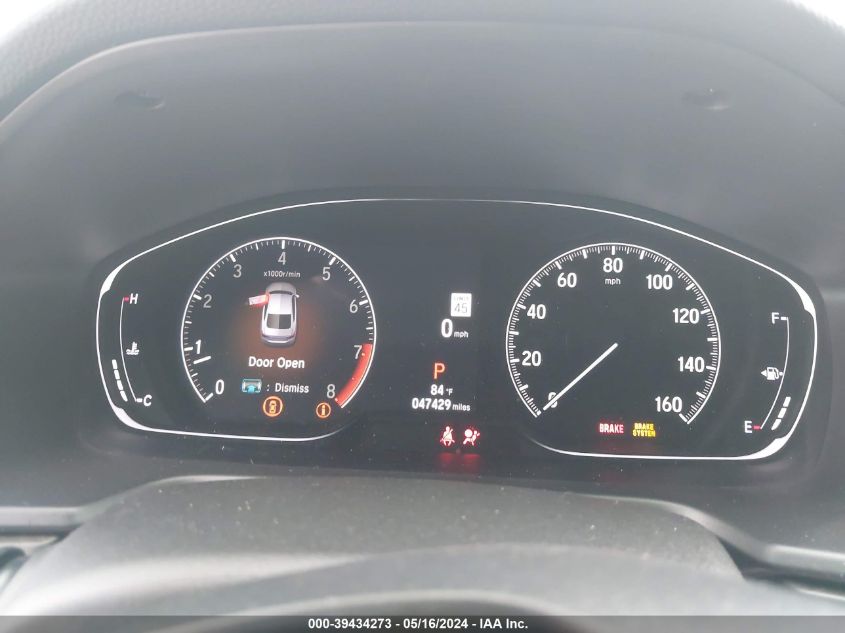 2021 Honda Accord Touring VIN: 1HGCV2F9XMA019821 Lot: 39434273