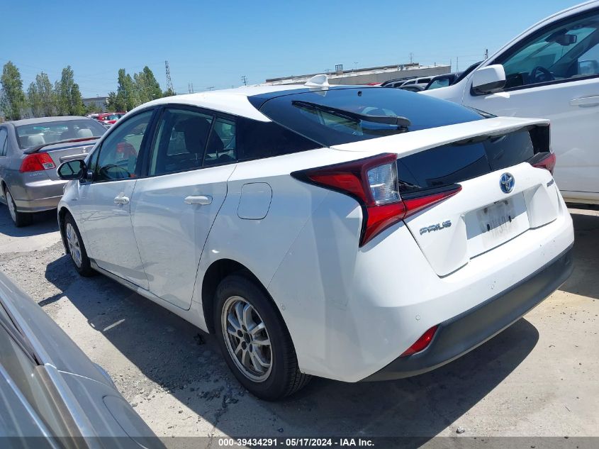 2020 Toyota Prius Le VIN: JTDKARFU4L3122013 Lot: 39434291