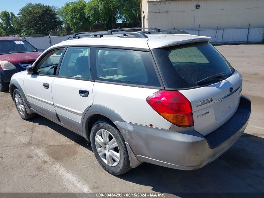 2005 Subaru Outback 2.5I VIN: 4S4BP61C457388778 Lot: 39434292