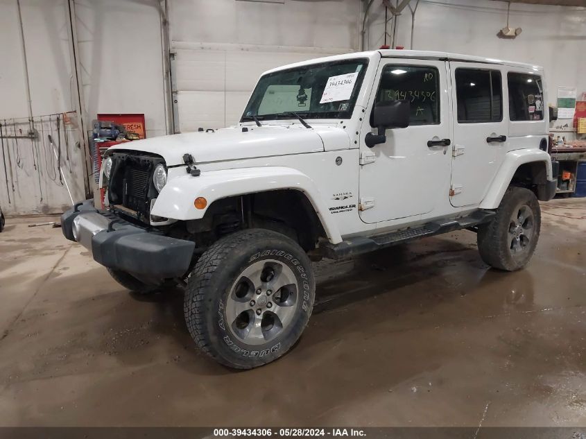 2017 Jeep Wrangler Unlimited Sahara 4X4 VIN: 1C4BJWEG3HL514045 Lot: 39434306