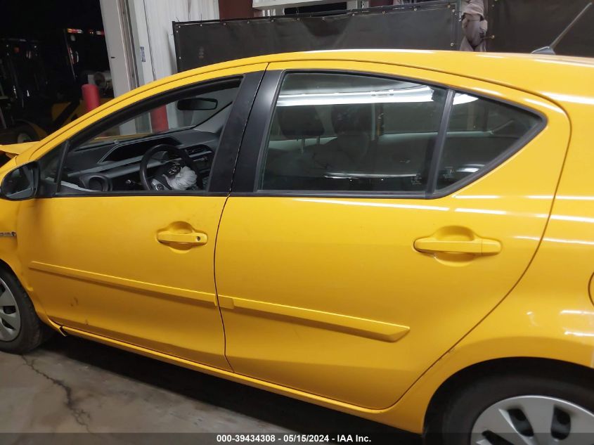 2014 Toyota Prius C Two VIN: JTDKDTB34E1078112 Lot: 39434308