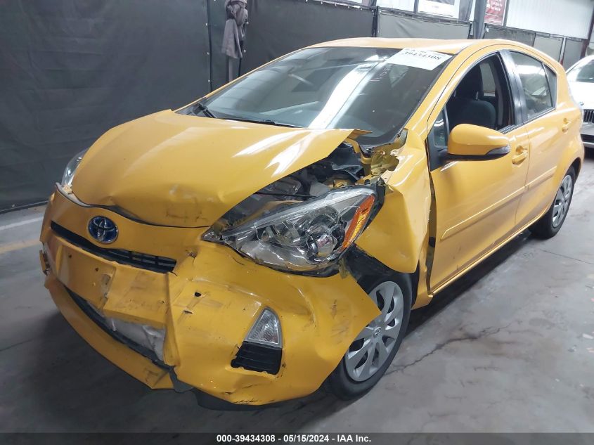 2014 Toyota Prius C VIN: JTDKDTB34E1078112 Lot: 39434308