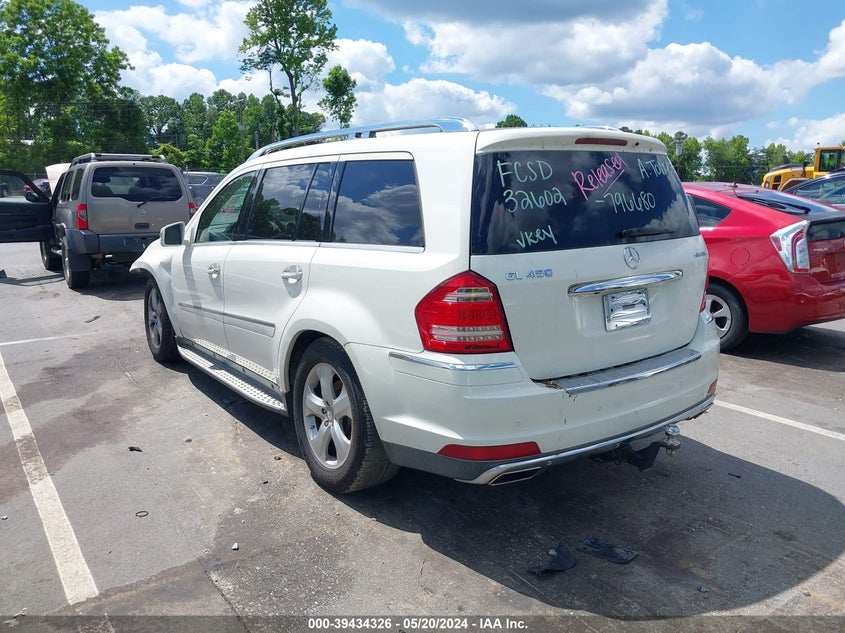 2012 Mercedes-Benz Gl 450 4Matic VIN: 4JGBF7BEXCA796680 Lot: 39434326