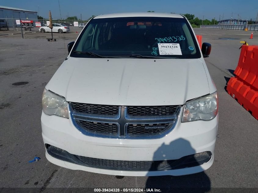 2012 Dodge Grand Caravan Se/Avp VIN: 2C4RDGBG9CR220259 Lot: 39434328