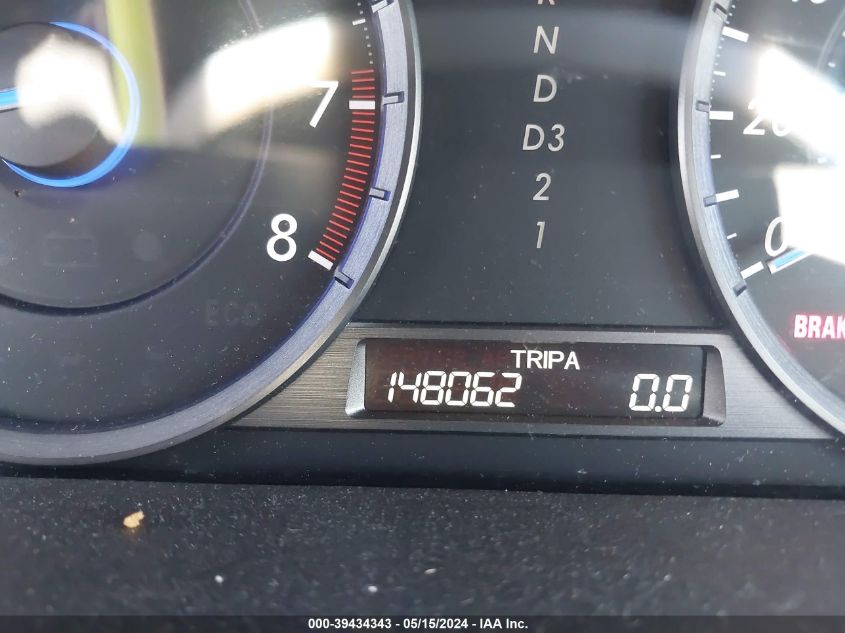 2010 Honda Accord Crosstour Ex VIN: 5J6TF1H39AL005255 Lot: 39434343