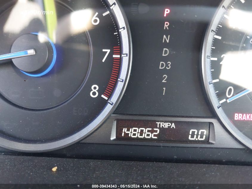 2010 Honda Accord Crosstour Ex VIN: 5J6TF1H39AL005255 Lot: 39434343