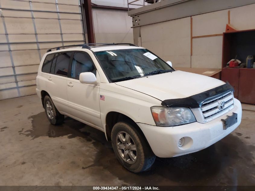 2006 Toyota Highlander V6 VIN: JTEEP21A660159288 Lot: 39434347