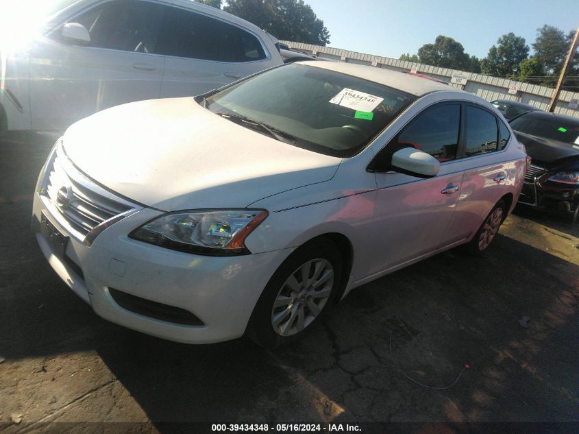 2013 Nissan Sentra S VIN: 3N1AB7AP6DL622858 Lot: 39434348