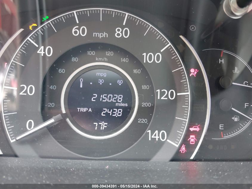 2013 Honda Cr-V Ex-L VIN: 2HKRM4H72DH612469 Lot: 39434391