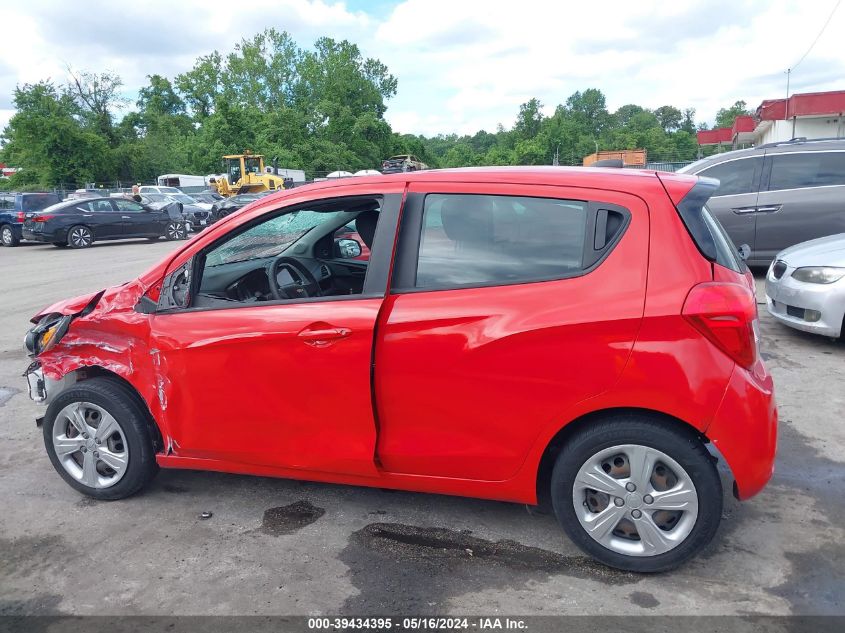 2020 Chevrolet Spark Fwd Ls Automatic VIN: KL8CB6SA1LC419969 Lot: 39434395