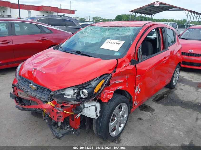 2020 Chevrolet Spark Fwd Ls Automatic VIN: KL8CB6SA1LC419969 Lot: 39434395