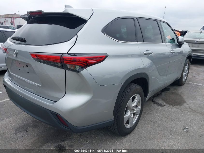 2021 Toyota Highlander L VIN: 5TDCZRAH2MS524720 Lot: 39434414