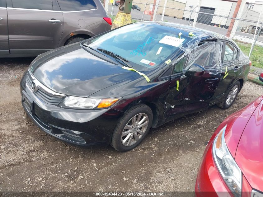 2012 Honda Civic Ex-L VIN: 2HGFB2F92CH506565 Lot: 39434423