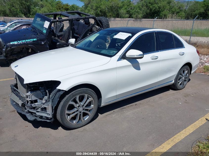 55SWF4KB7FU038445 2015 MERCEDES-BENZ C CLASS - Image 2