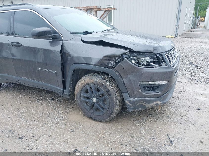 2021 Jeep Compass Sport Fwd VIN: 3C4NJCAB4MT523017 Lot: 39434445