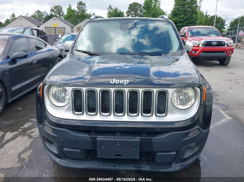 2016 Jeep Renegade Limited VIN: ZACCJADT8GPC59568 Lot: 39434497