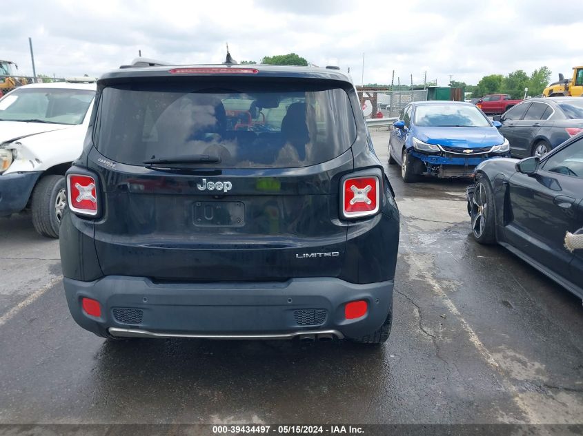 2016 Jeep Renegade Limited VIN: ZACCJADT8GPC59568 Lot: 39434497