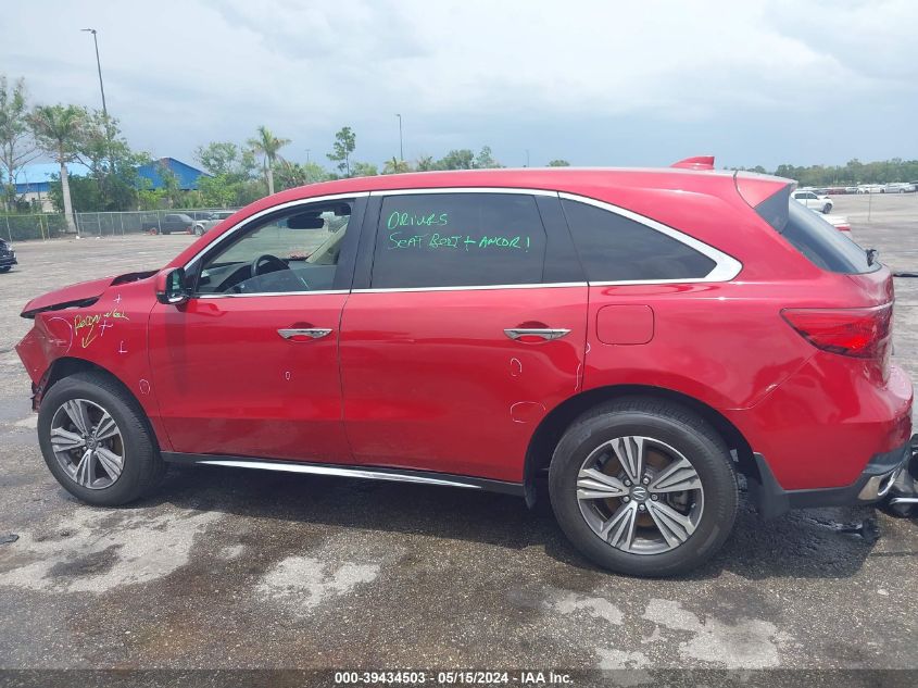 2019 Acura Mdx Standard VIN: 5J8YD3H30KL000073 Lot: 39434503