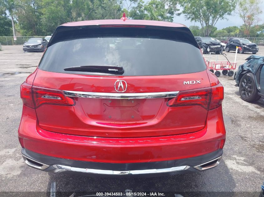 2019 Acura Mdx Standard VIN: 5J8YD3H30KL000073 Lot: 39434503