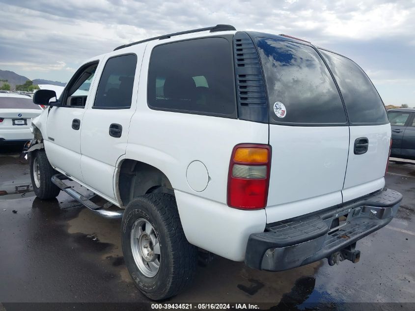 2001 Chevrolet Tahoe Ls VIN: 1GNEK13T21J187692 Lot: 39434521