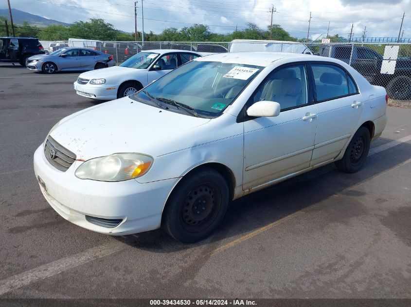 2003 Toyota Corolla Le VIN: 2T1BR38E33C099326 Lot: 39434530