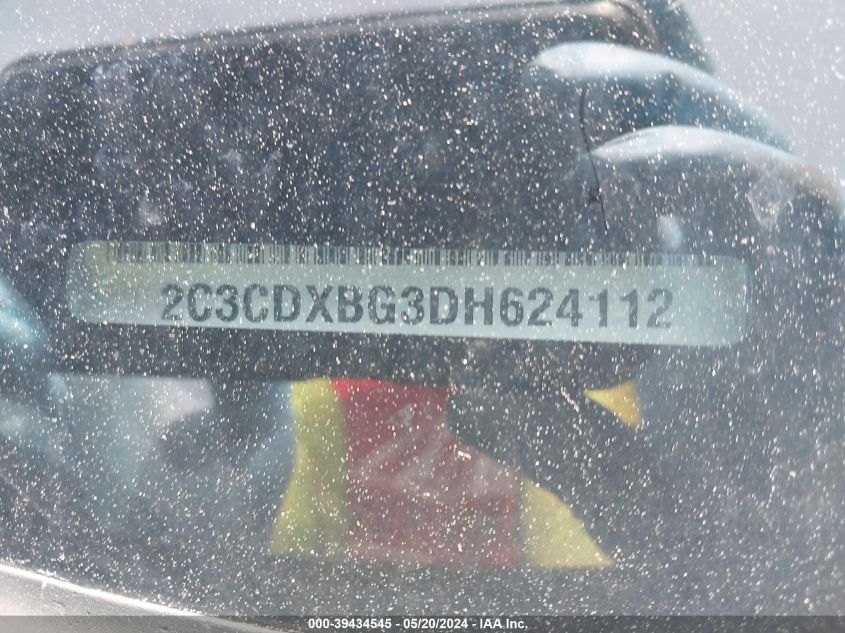 2013 Dodge Charger Se VIN: 2C3CDXBG3DH624112 Lot: 39434545