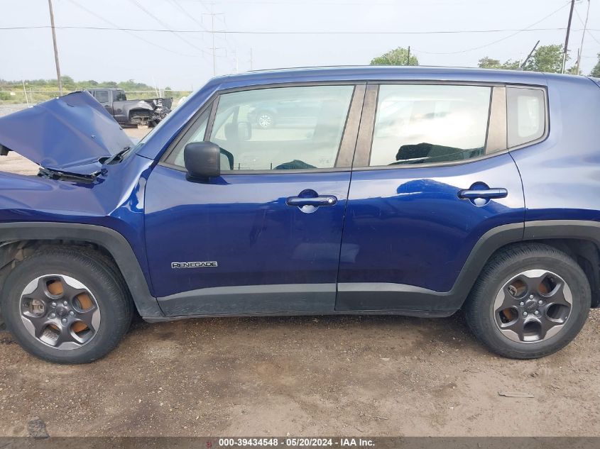 2016 Jeep Renegade Sport VIN: ZACCJAAT7GPD86462 Lot: 39434548