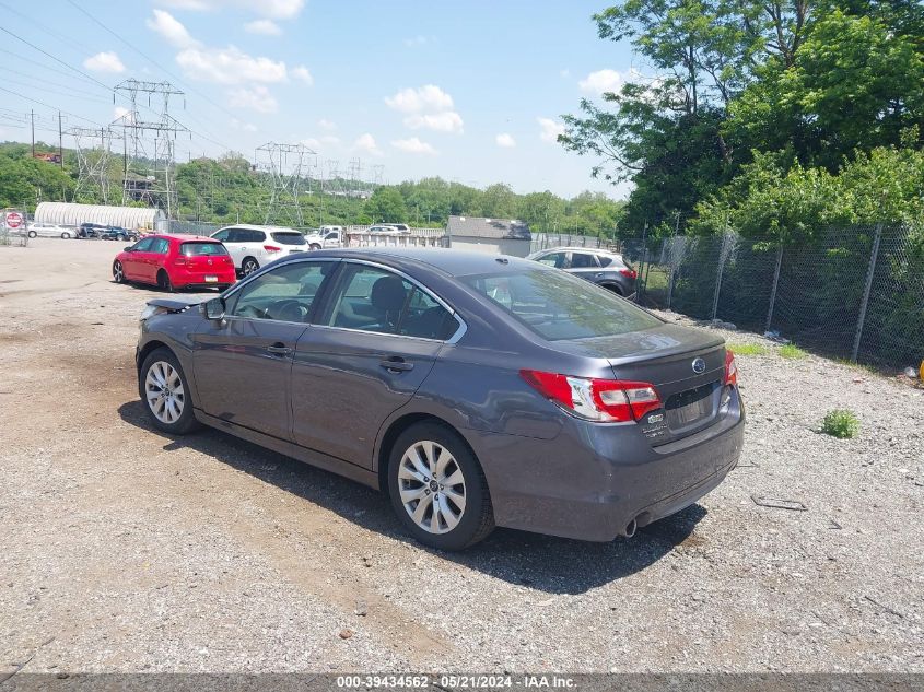 2015 Subaru Legacy 2.5I Premium VIN: 4S3BNAH69F3056843 Lot: 39434562