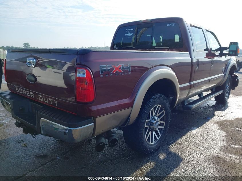 2011 Ford F-250 Lariat VIN: 1FT7W2BT5BEC28257 Lot: 39434614