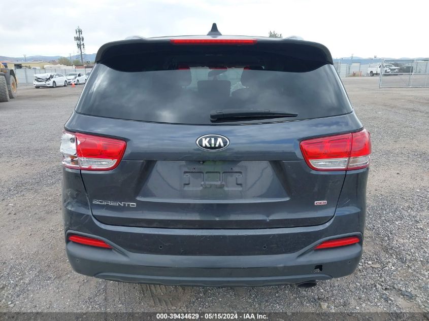 2016 Kia Sorento 2.4L Lx VIN: 5XYPG4A35GG116759 Lot: 39434629