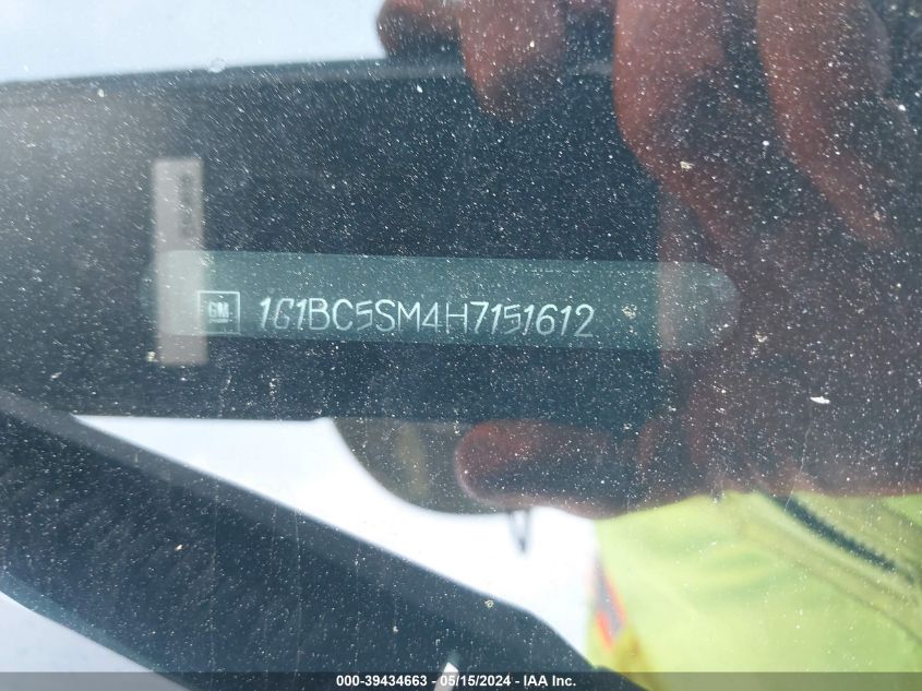 2017 Chevrolet Cruze Ls Auto VIN: 1G1BC5SM4H7151612 Lot: 39434663