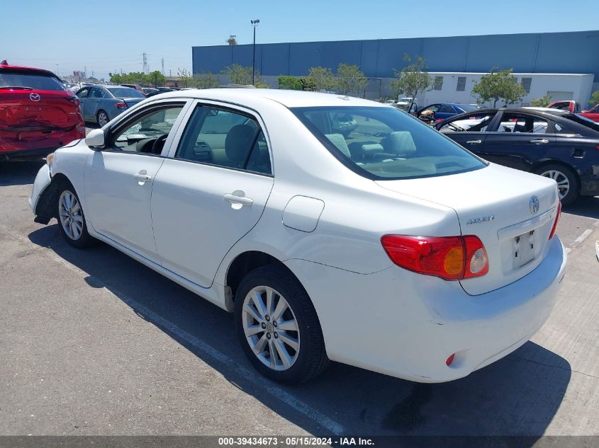 2009 Toyota Corolla Le VIN: JTDBL40E199029308 Lot: 39434673