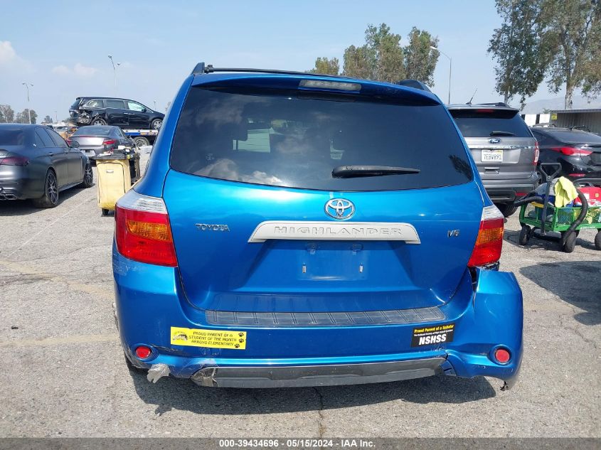 2008 Toyota Highlander VIN: JTEDS41A782062761 Lot: 39434696