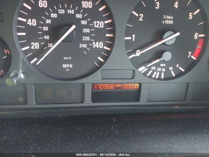 2001 BMW X5 3.0 VIN: WBAFA53581LP22969 Lot: 39434701