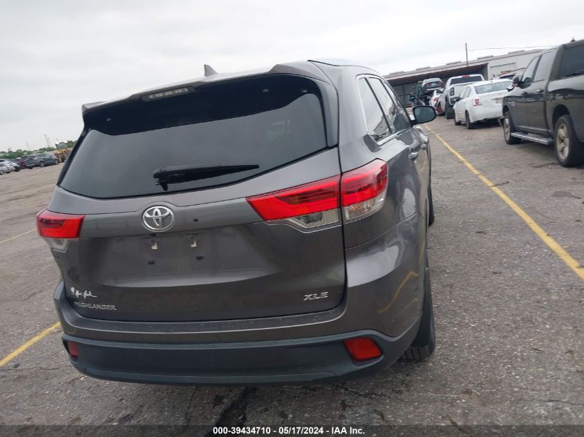 2019 Toyota Highlander Xle VIN: 5TDKZRFHXKS367956 Lot: 39434710
