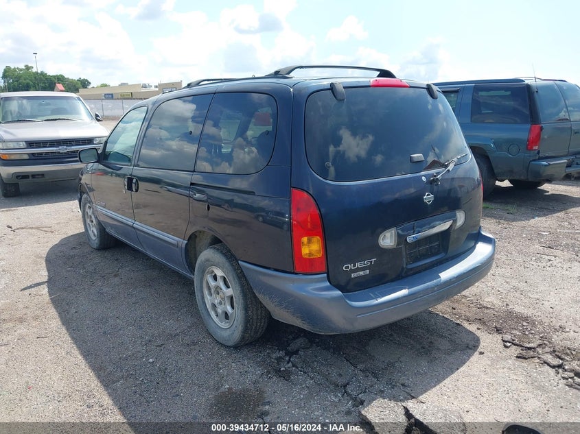 1999 Nissan Quest Gle/Gxe/Se VIN: 4N2XN11T3XD823049 Lot: 39434712