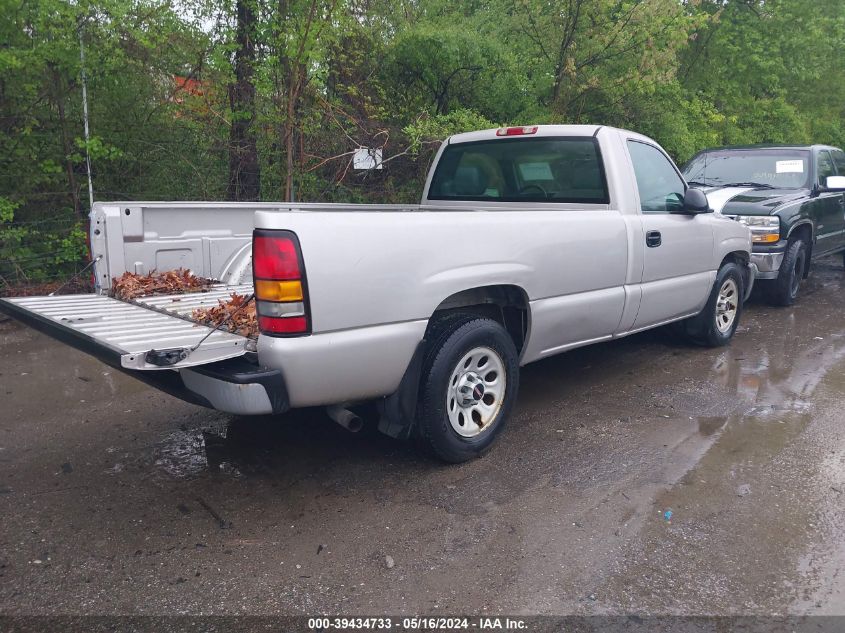 2007 GMC Sierra 1500 Classic Work Truck VIN: 3GTEC14X07G158855 Lot: 39434733