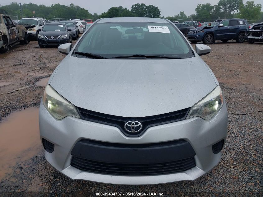 2014 Toyota Corolla Le VIN: 5YFBURHE4EP079221 Lot: 39434737