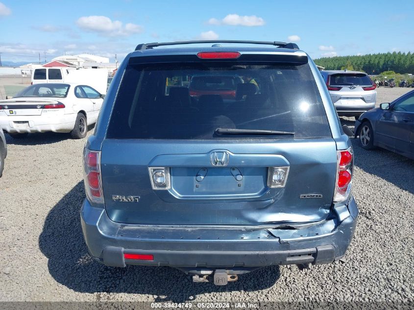 2007 Honda Pilot Ex-L VIN: 2HKYF18517H516629 Lot: 39434749