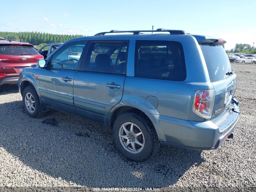 2007 Honda Pilot Ex-L VIN: 2HKYF18517H516629 Lot: 39434749