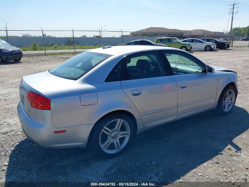 2006 Audi A4 2.0T VIN: WAUDF78EX6A282589 Lot: 39434752