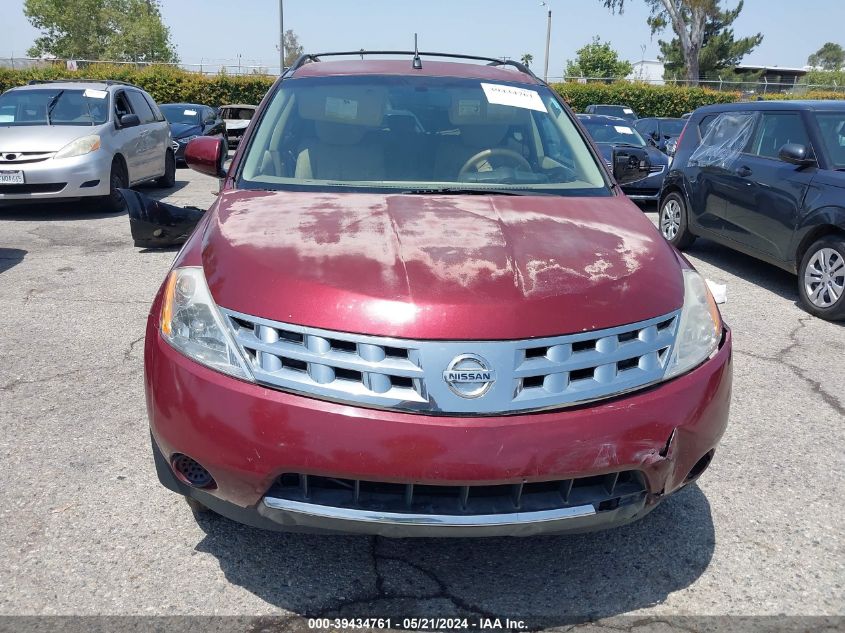 2006 Nissan Murano S VIN: JN8AZ08W96W502065 Lot: 39434761