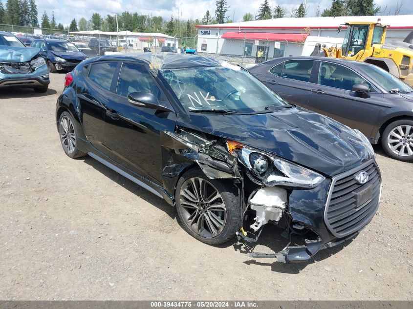 2017 Hyundai Veloster Turbo VIN: KMHTC6AEXHU313798 Lot: 39434775