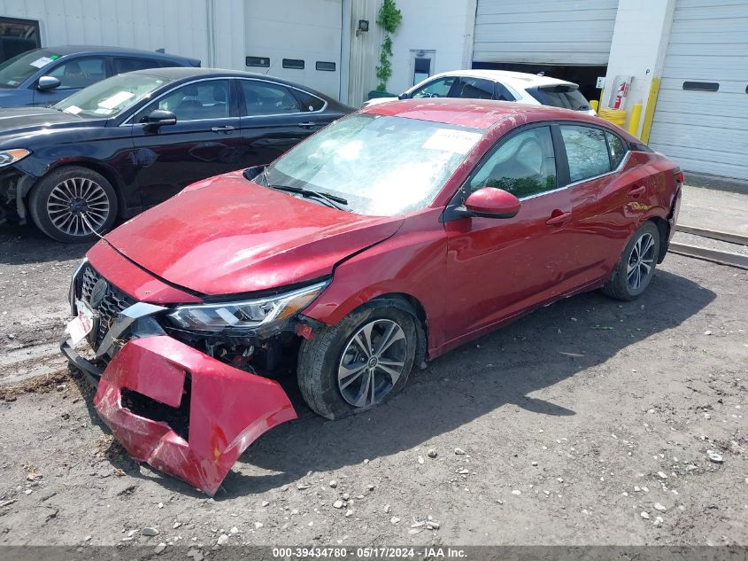 2022 Nissan Sentra Sv VIN: 3N1AB8CV7NY248654 Lot: 39434780