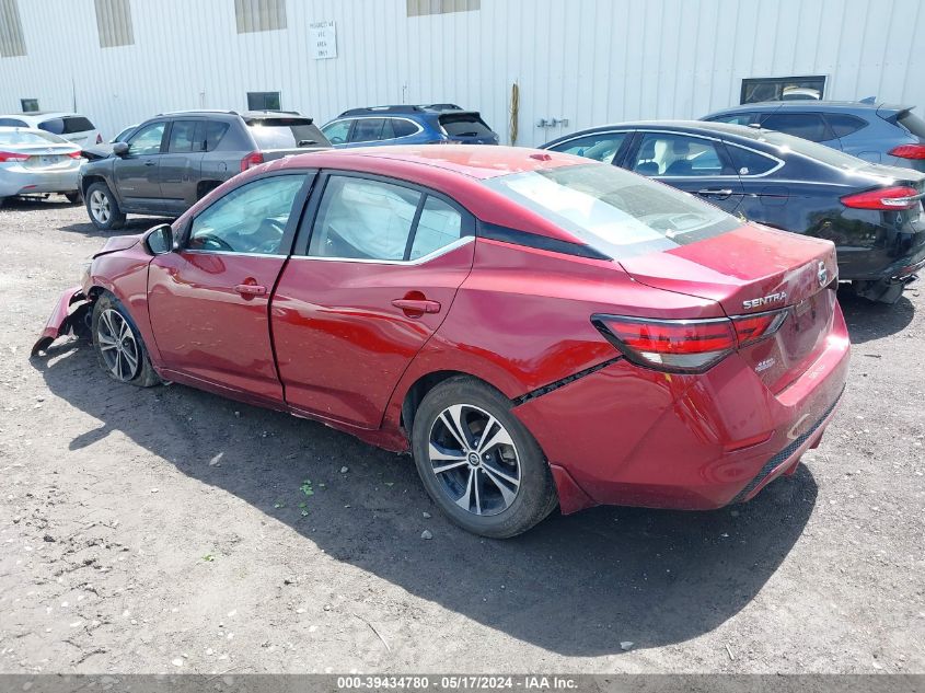 2022 Nissan Sentra Sv VIN: 3N1AB8CV7NY248654 Lot: 39434780